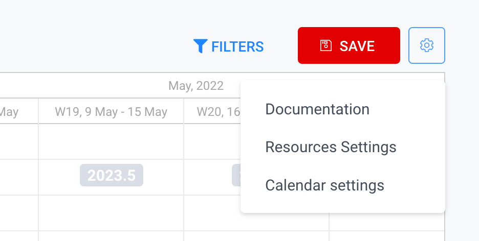 Redmine Resources - Calendar Settings