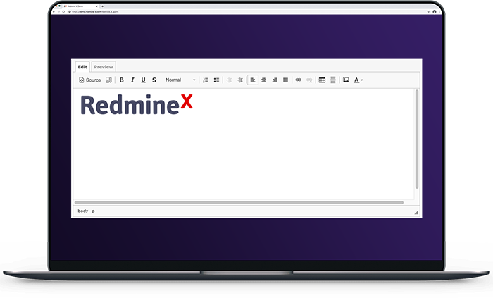 RedmineX CK-editor