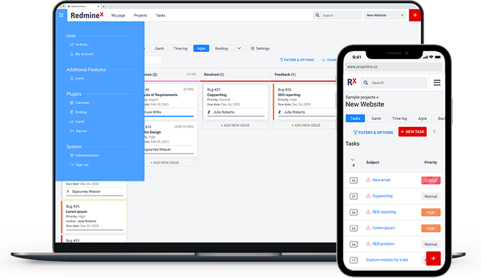 Redmine gegen Asana